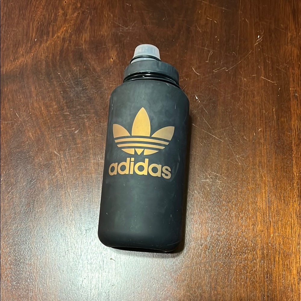 Adidas Black and Gold Water Bottle